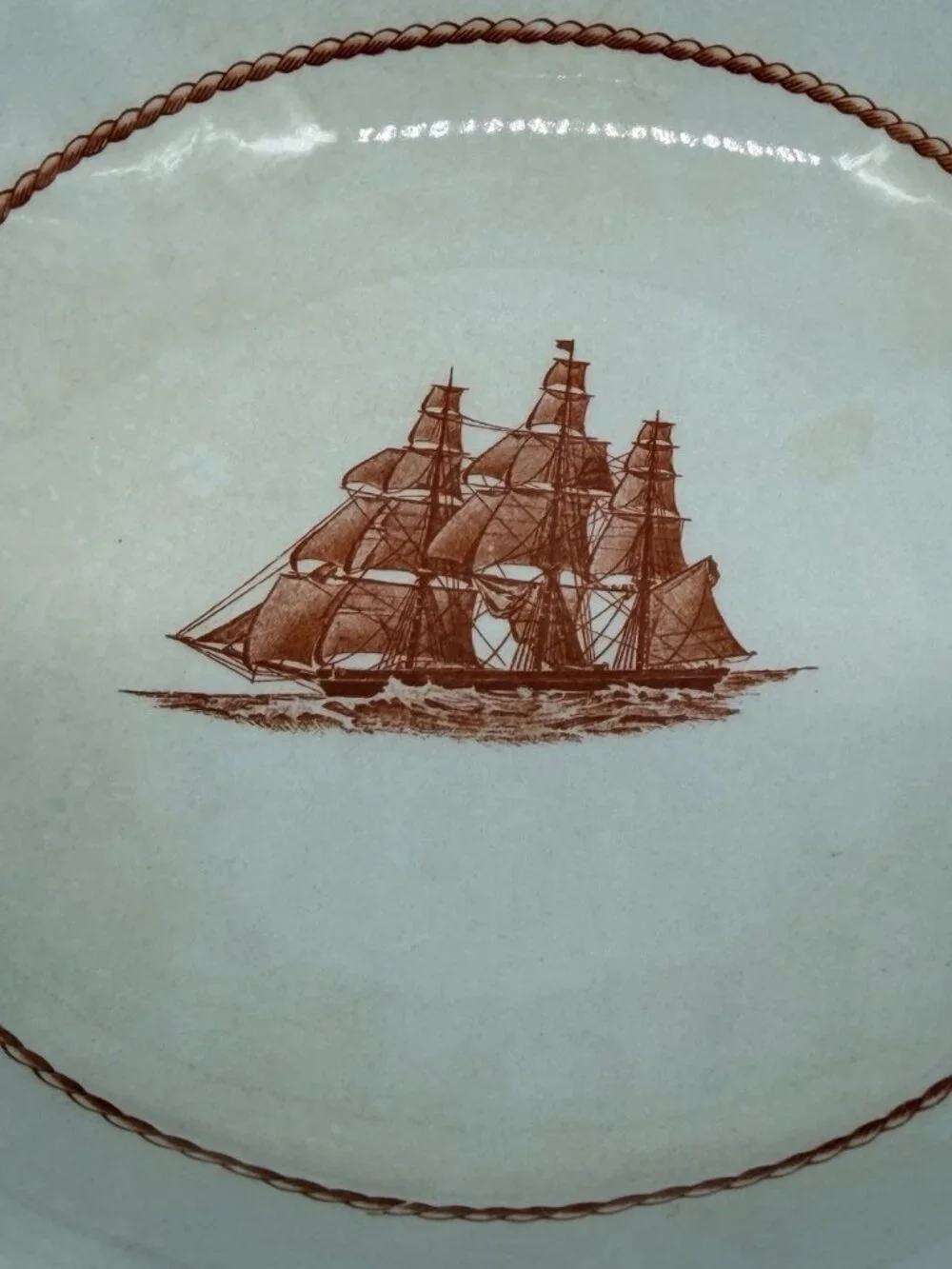 Wedgwood Flying Cloud Rust England Soup Cereal Bowls 6.25” Set of 2 SEE Cond.